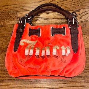 Juicy orange plush purse